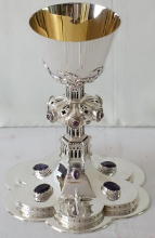 Solid Sterling silver Victorian Gothic Chalice